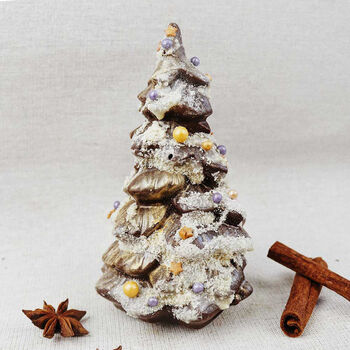 White Chocolate Snow Gold Chocolate Christmas Tree, 2 of 9