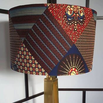 African Print Lampshade Earth, 3 of 3