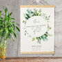 Personalised Mr And Mr Paper Anniversary Wreath Print, thumbnail 2 of 3