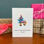 Pinata Personalised Birthday Card With Bow, thumbnail 2 of 2