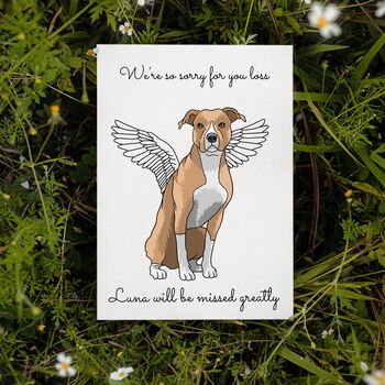 Personalised American Pitbull Christmas Card, 7 of 12