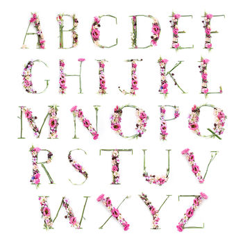 Personalised Floral Initial Letter Print, 7 of 7