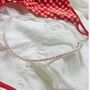 White And Red Beaded Necklace, thumbnail 2 of 6
