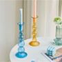 Colourful Glass Candlestick Holder, thumbnail 3 of 4