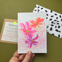 Cosmos Floral Mother's Day Card With Wildflower Seeds, thumbnail 1 of 5