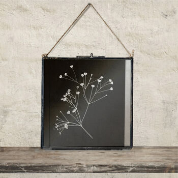 Collection Of Three Monochrome Dried Flower Art Prints, 7 of 9