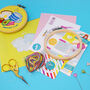 Breakfast Club Embroidery Craft Kit, thumbnail 3 of 3