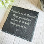 Engraved Slate Coaster Friendship Message A Friend Is One Of The Nicest Things, thumbnail 2 of 6