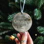 Personalised First Christmas Married Moon Phase Bauble, thumbnail 1 of 4