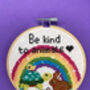 Be Kind To Animals Cross Stitch Kit, thumbnail 2 of 7