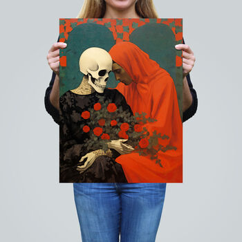 Til Death Do Us Part And Beyond Gothic Wall Art Print, 2 of 6