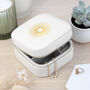 Customisable Sun White Travel Jewellery Case, thumbnail 5 of 10