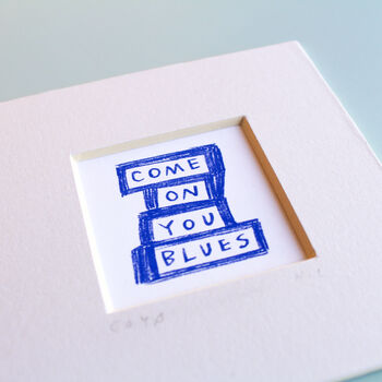 Come On You Blues Everton Mini Art Print, 5 of 9