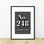 Personalised House Number And Address Print, thumbnail 5 of 11