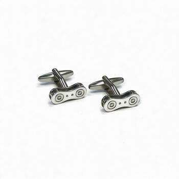 Personalised Bicycle Chain Link Cufflinks, 10 of 12