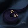 White Opal Heart Huggie Hoop Earrings Sterling Silver, thumbnail 3 of 12