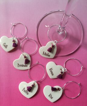 Personalised Hen Party Glass Charms, 7 of 7