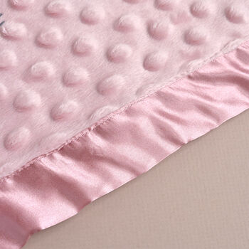 New Born Baby Girl Personalised Blanket, 8 of 10
