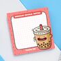 Bubble Tea Sticky Notes | Cute Stationery, thumbnail 4 of 5