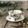 Fine Bone China Blossom Cup And Saucer, thumbnail 4 of 5