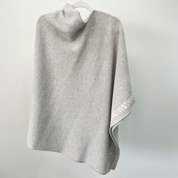 Lambswool Knitted Poncho, 5 of 12
