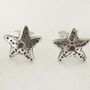 Silver Starfish Earrings, thumbnail 1 of 3