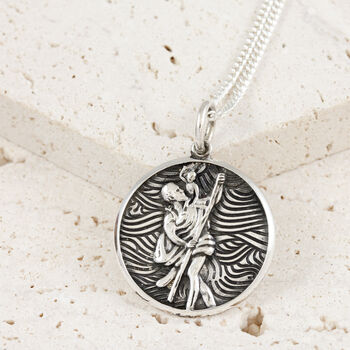 Storm Guardian Small Silver Saint Christopher, 5 of 10