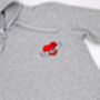Embroidered Dog Mama Heart Hoodie, thumbnail 5 of 5