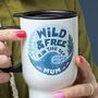 Wild And Free Sea Swimming Travel Mug, thumbnail 4 of 6