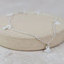 Sterling Silver Tilted Heart Charm Anklet, thumbnail 3 of 4
