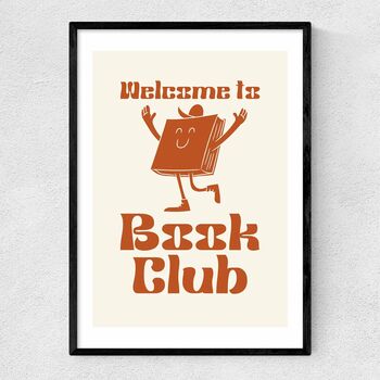 Welcome To Book Club A3 Print, 2 of 4