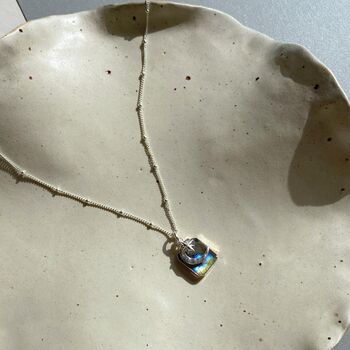 Labradorite, Moon And Star Triple Celestial Necklace, 5 of 10