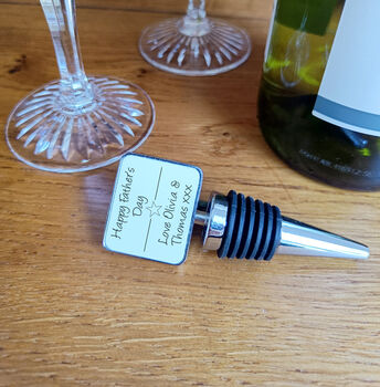 Personalised Father's Day Bottle Stopper, 3 of 5