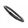 Personalised Men's Woven Black Leather Bracelet, thumbnail 7 of 8