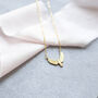 Gold Plated Eagle Positivity Necklace, thumbnail 7 of 9