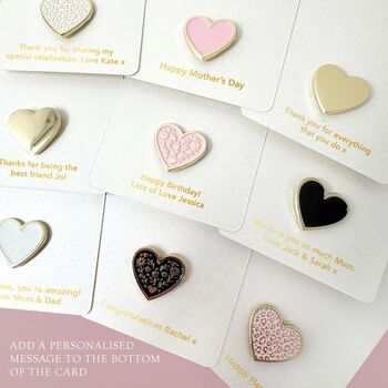 Happy Mothers Day Heart Pin Badge, 2 of 9