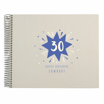 Personalised 30th Birthday Spiral Bound Book, 4 of 10