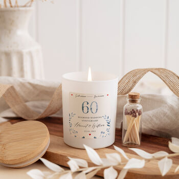 Diamond 60 Years Candle Personalised Gift, 5 of 7