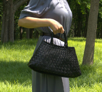 Hand Woven Top Handle Tote, 2 of 12
