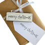 Large White Merry Christmas Rubber Crafting Stamp, thumbnail 2 of 7