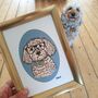 Personalised Pet Illustration Portrait Print, thumbnail 1 of 12