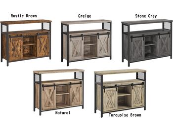 Sideboard Cabinet Storage Cupboard With Sliding Doors, 10 of 10