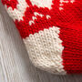 Personalised Christmas Stocking Knitting Kit Red, thumbnail 8 of 8