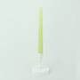 G Decor Pack Of 10 Or 20 Matte Green Dinner Candles, thumbnail 2 of 4