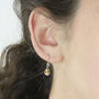 Citrine Teardrop/Dangle Earrings, thumbnail 3 of 4