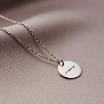 Personalised Disc Name Necklace, 2 of 6