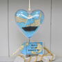 Personalised Map Sail Boat Message Heart, thumbnail 4 of 12