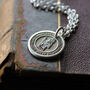 Personalised Silver Saint Christopher Necklace, thumbnail 4 of 8