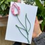 Personalised Liberty Print Wire Art Tulip, thumbnail 1 of 2
