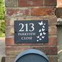 Personalised Butterfly Slate House Number Sign, thumbnail 1 of 3
